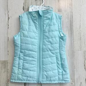 Light Blue Kids' Quilted Vest Girls Size 5 Snow Winter Lightweight